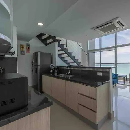 Apartamento Duplex Piso 34 Frente Al Mar Cartagena Exterior foto